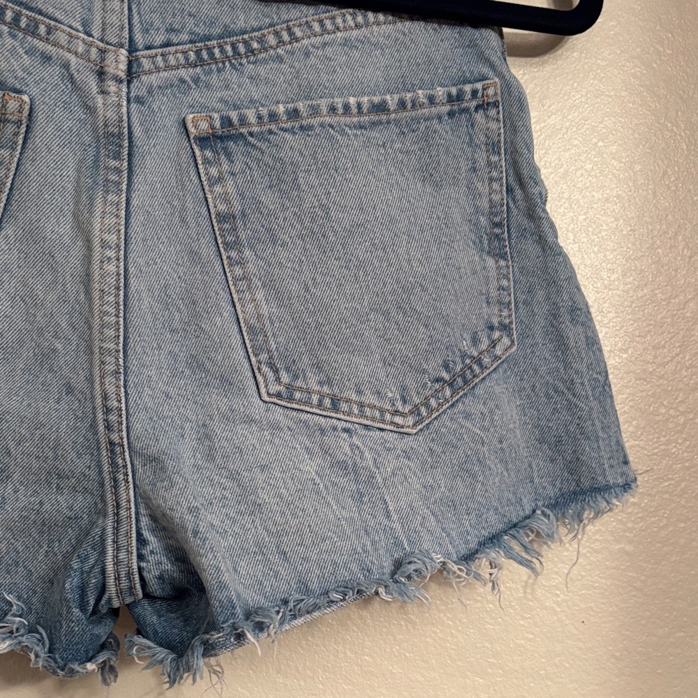 Zara size 2 Denim Frayed Hem jean Shorts - Picture 8 of 8